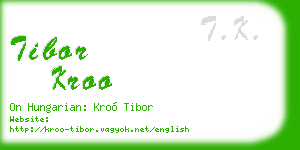 tibor kroo business card